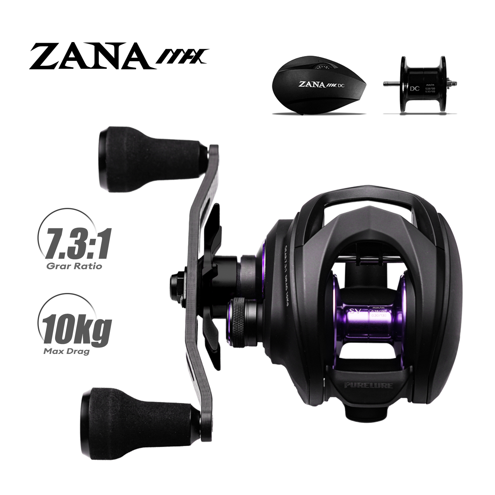 Abu Garcia Reel Max - Carretilha de Pesca PURELURE ZANA MAX