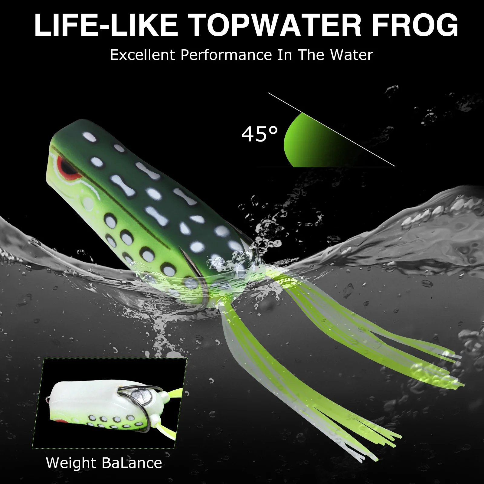 Isca de pesca em forma de sapo - Fishing Hook Weedless avaliação e preço