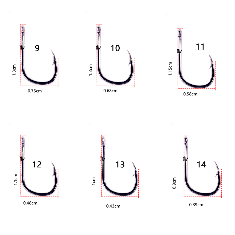 20 unidades/lote Iseama 1/0 #  - Fishing Hook Circle avaliação e preço
